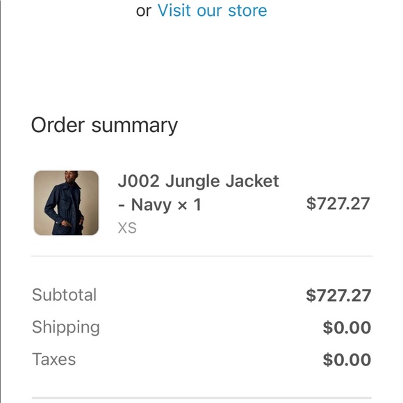 *NEW with tags* Informale jungle jacket navy XS - Picture 8 of 12